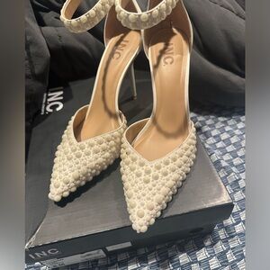 Women’s white heels